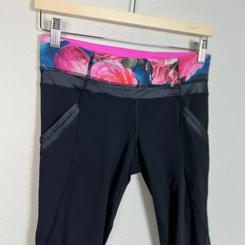Lululemon Chase‎ Me Crop in Secret Garden Size 6